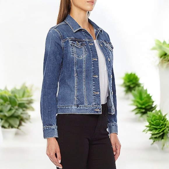 NWT Falls Creek Denim Distressed Jacket - Picture 8 of 16